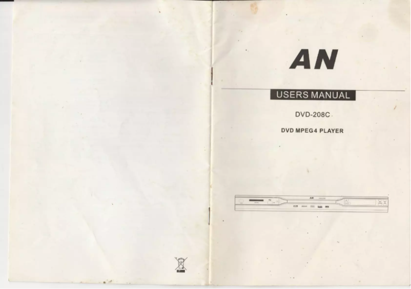 Página 1 del manual Manual de usuario AN DVD-208C