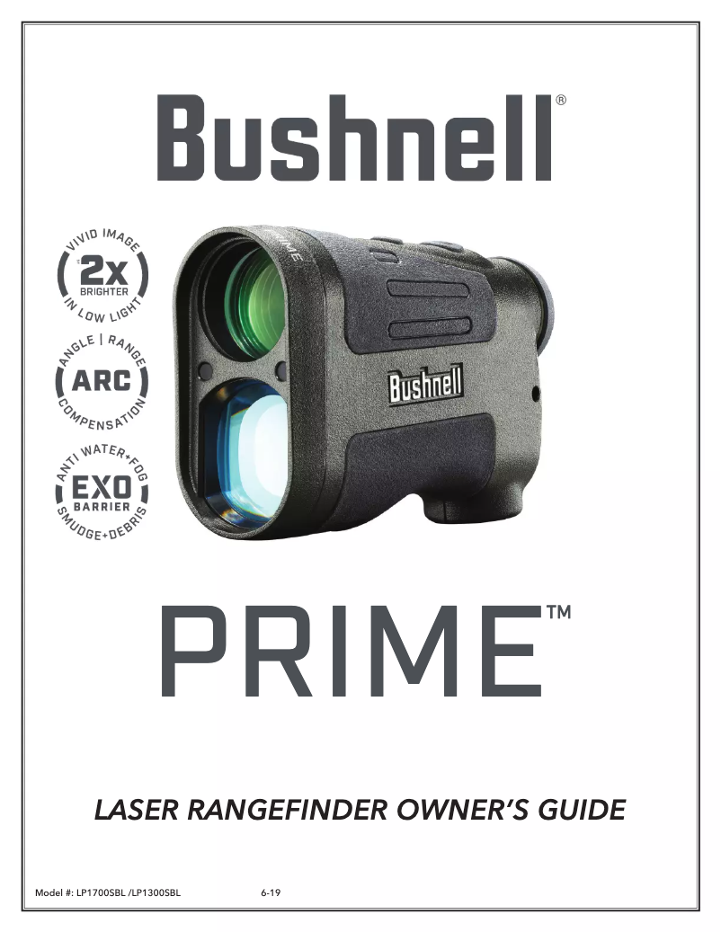 Página 1 del manual Manual de usuario Bushnell Prime 1300