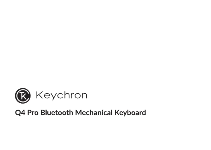 Página 1 del manual Manual de usuario Keychron Q4 Pro