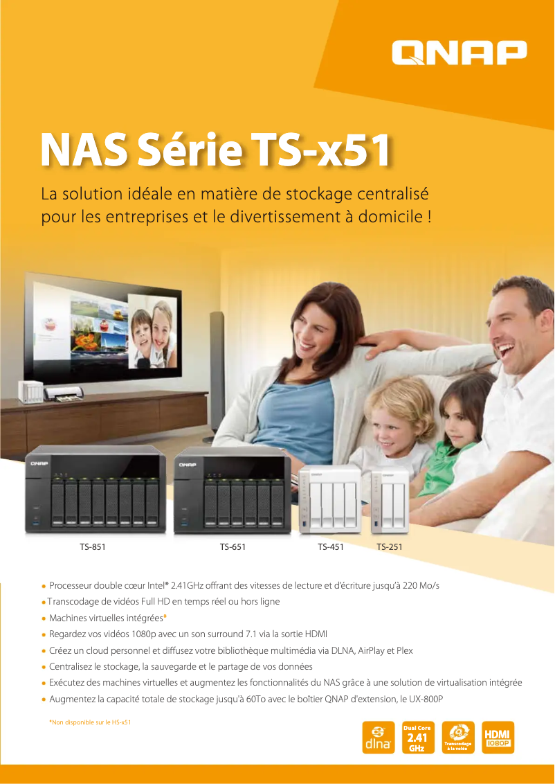 Página 1 del manual Ficha técnica QNAP TS-651