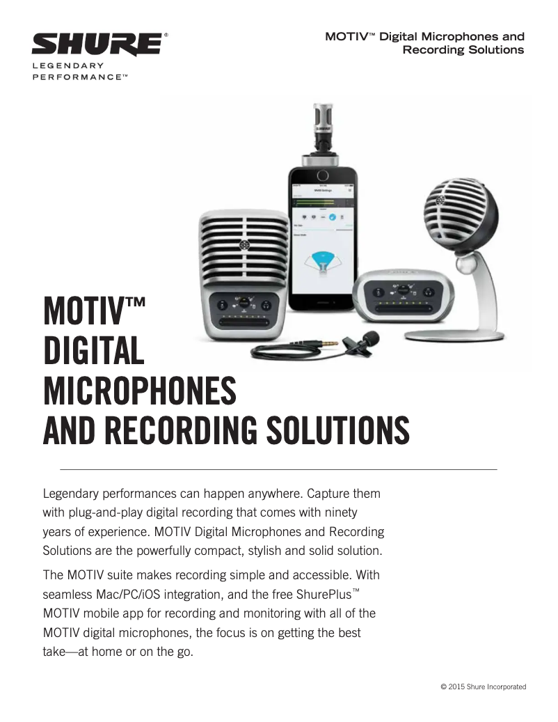 Imagen de la primera página del manual del dispositivo Motiv MVL