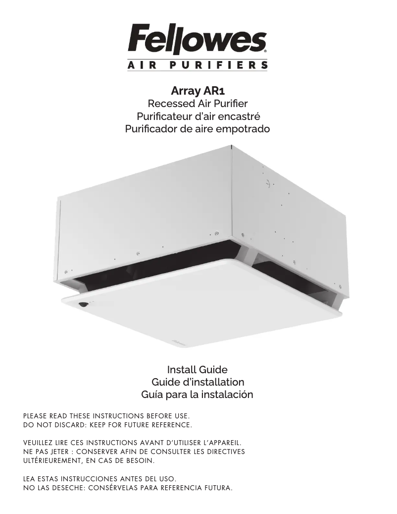 Imagen de la primera página del manual del dispositivo Array AR1