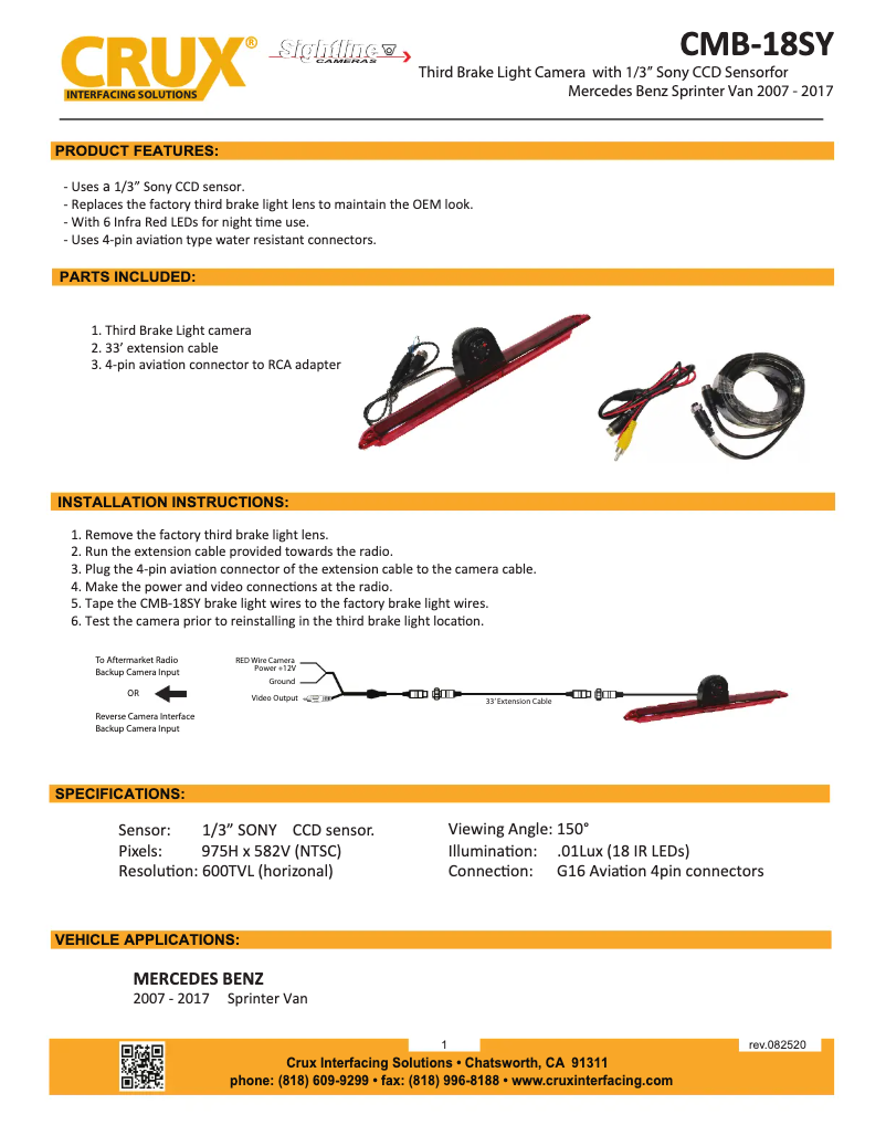 Imagen de la primera página del manual del dispositivo CMB-18SY