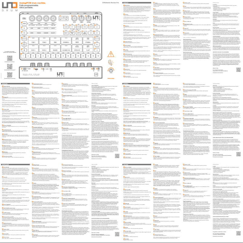 Página 1 del manual Guía de inicio rápido IK Multimedia Uno Drum