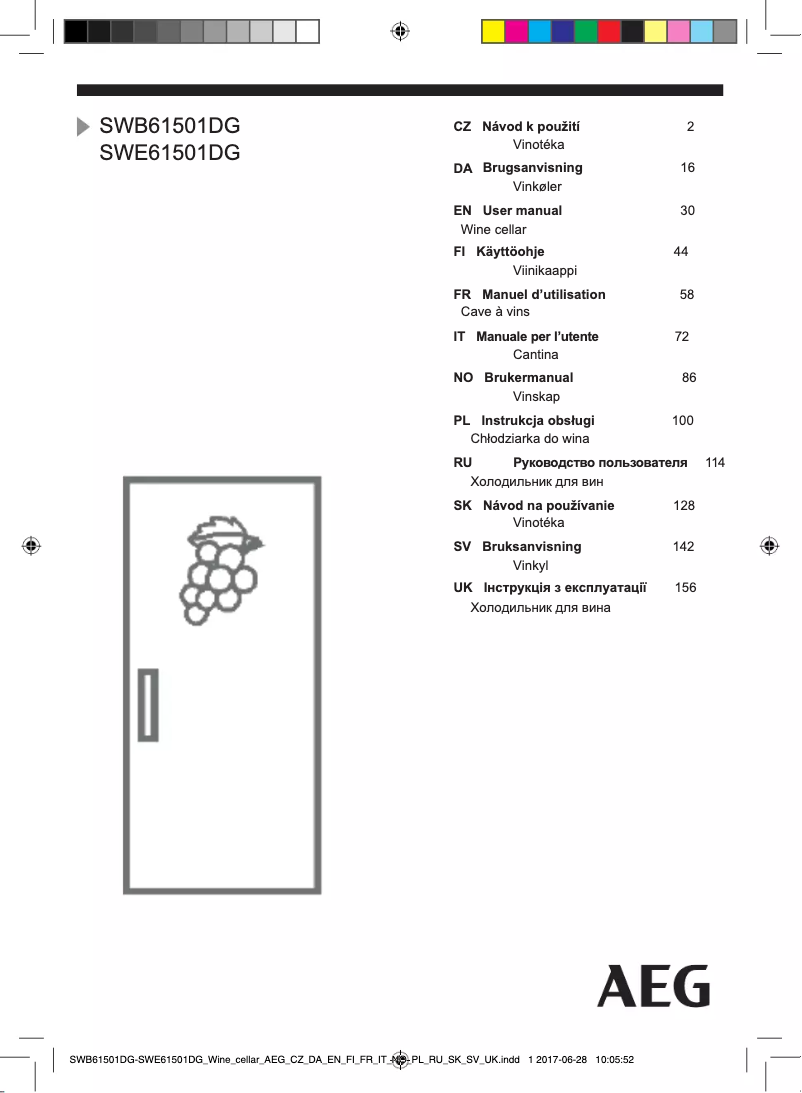 Imagen de la primera página del manual del dispositivo SWB61501DG