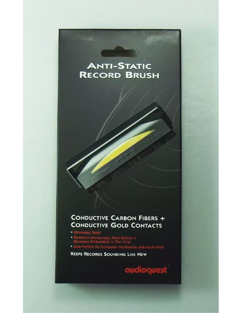 Página nº 1 - Manual de usuario AudioQuest Anti-Static Record Brush
