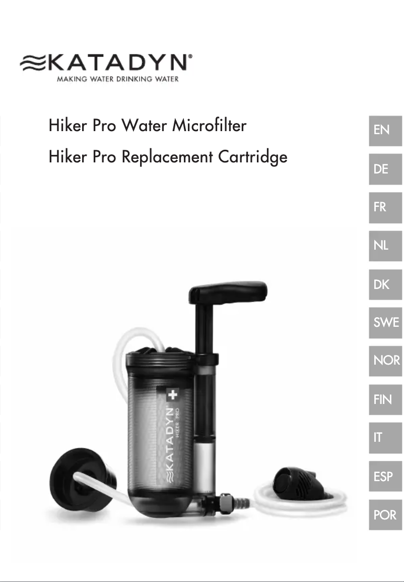 Página 1 del manual Manual de usuario Katadyn HIKER PRO