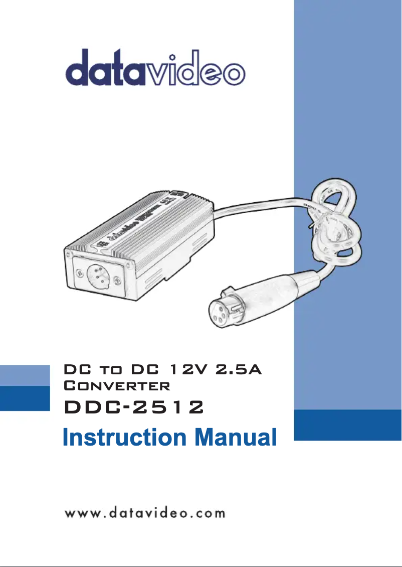 Página 1 del manual Manual de usuario DataVideo DDC-2512