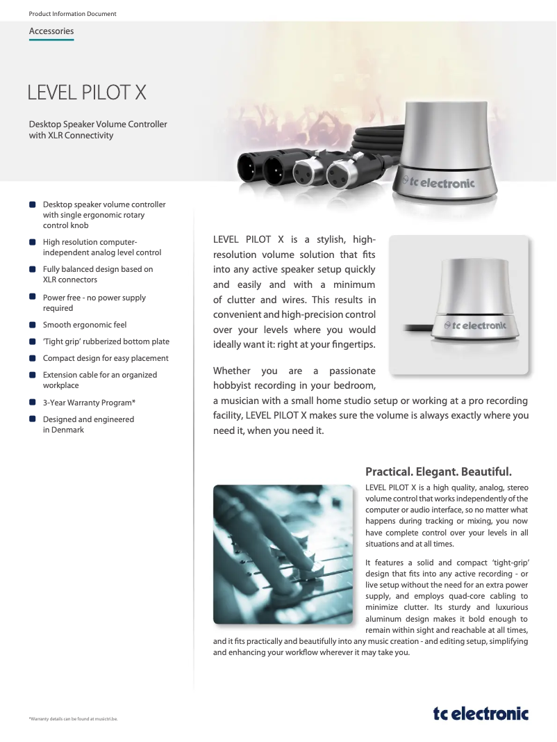 Imagen de la primera página del manual del dispositivo Level Pilot X