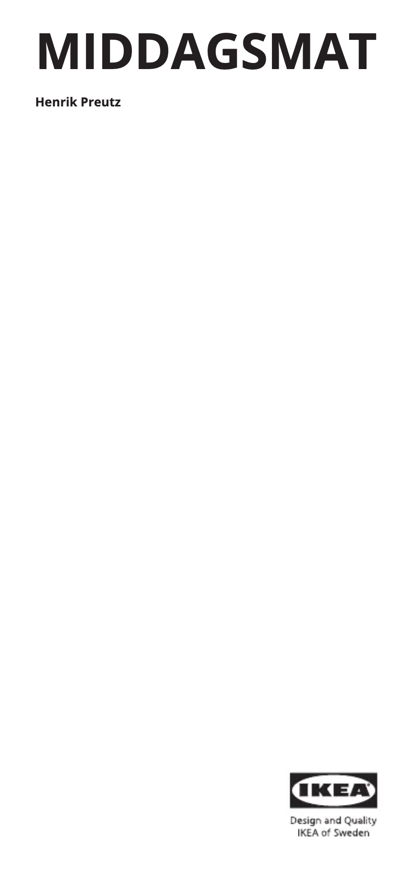 Imagen de la primera página del manual del dispositivo MIDDAGSMAT 604.636.86