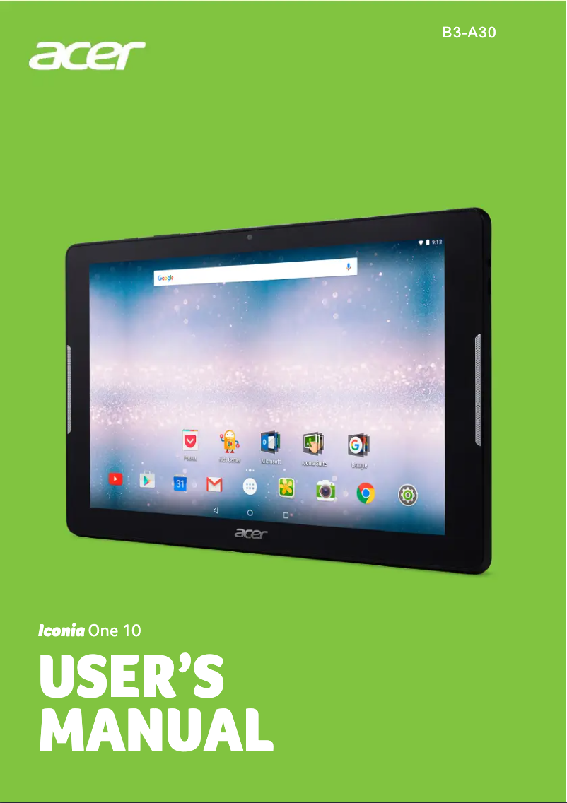 Página nº 1 - Manual de usuario Acer Iconia B3-A30