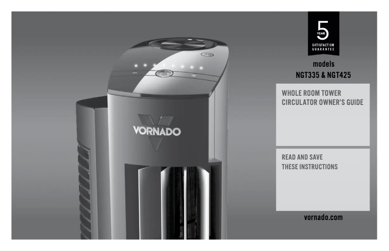 Página nº 1 - Manual de usuario Vornado NGT335