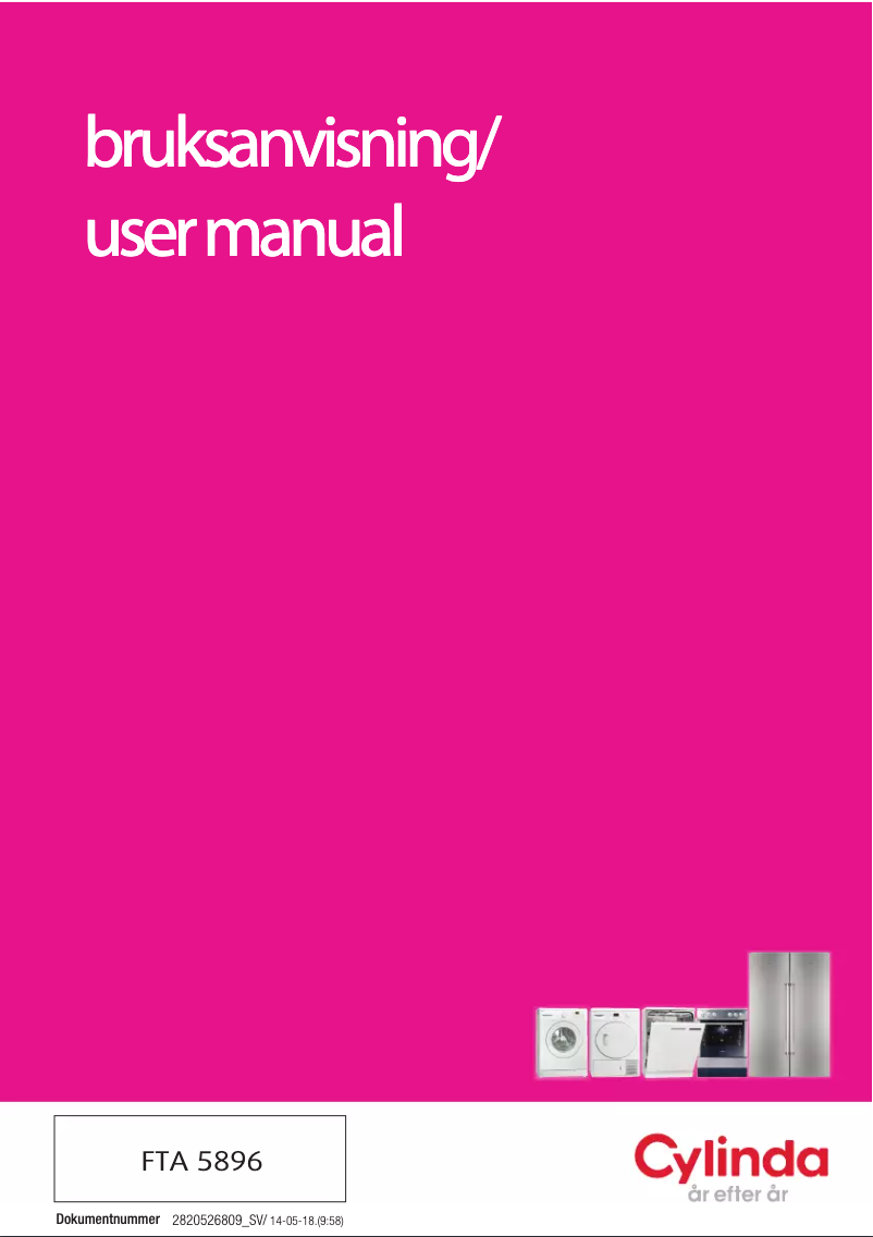 Imagen de la primera página del manual del dispositivo FTA 5896