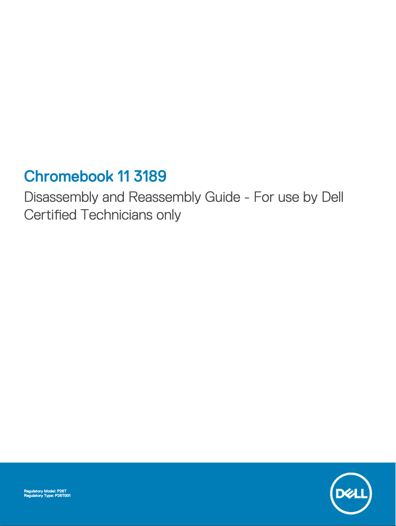 Página 1 del manual Manual de usuario Dell Chromebook 11 3189