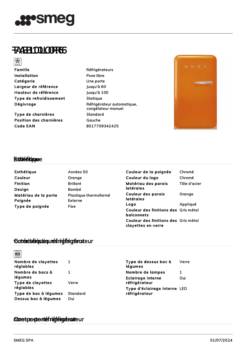 Imagen de la primera página del manual del dispositivo FAB10LOR6