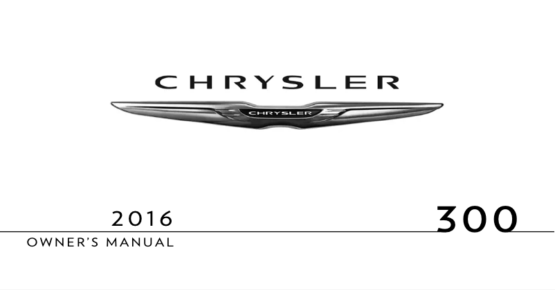 Página 1 del manual Manual de usuario Chrysler 300 (2016)