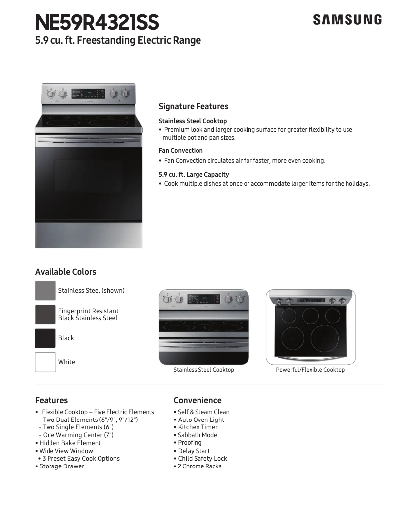 Imagen de la primera página del manual del dispositivo NE59T4321SW