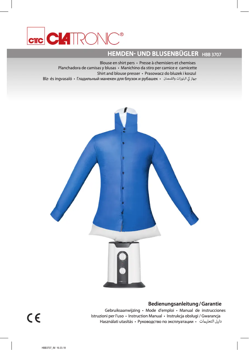 Página 1 del manual Manual de usuario Clatronic HBB 3707