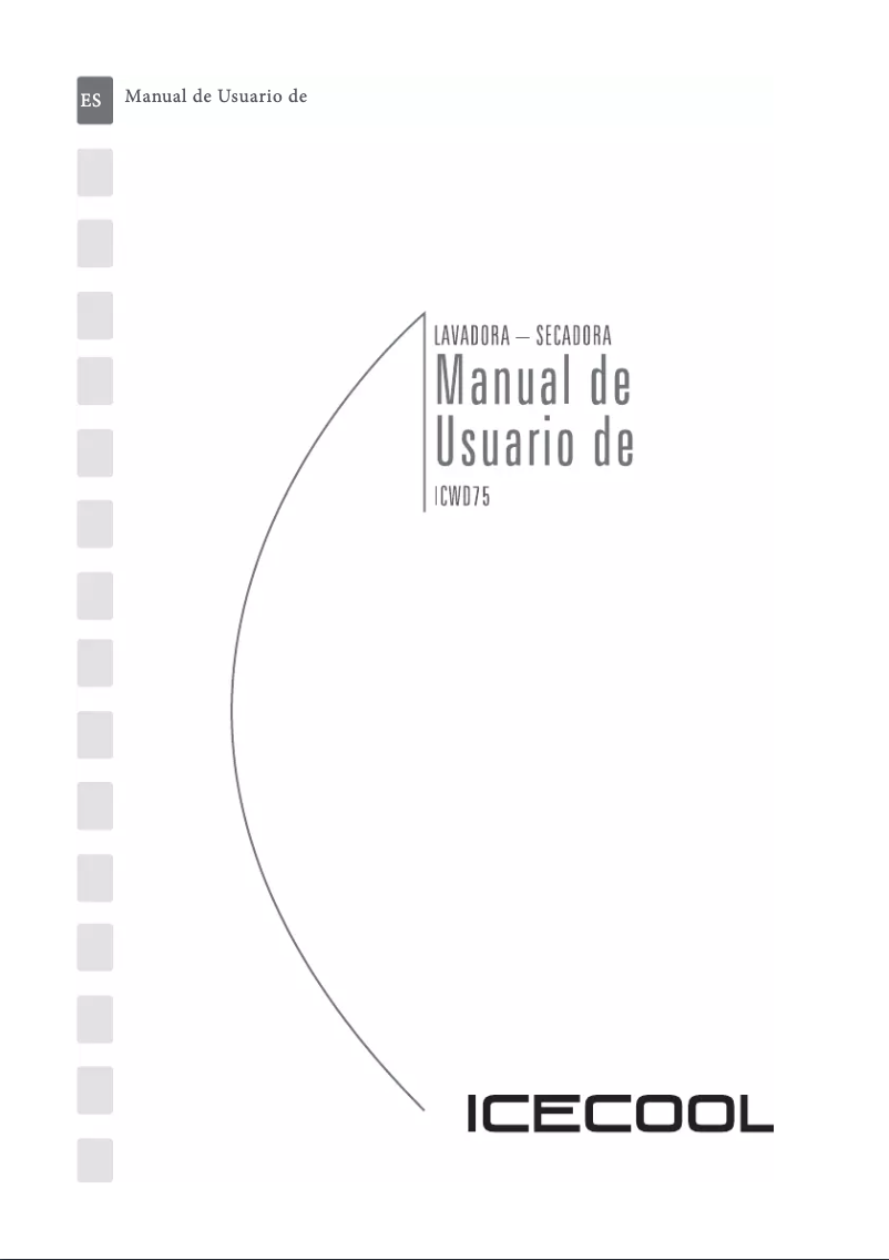 Imagen de la primera página del manual del dispositivo ICWD75