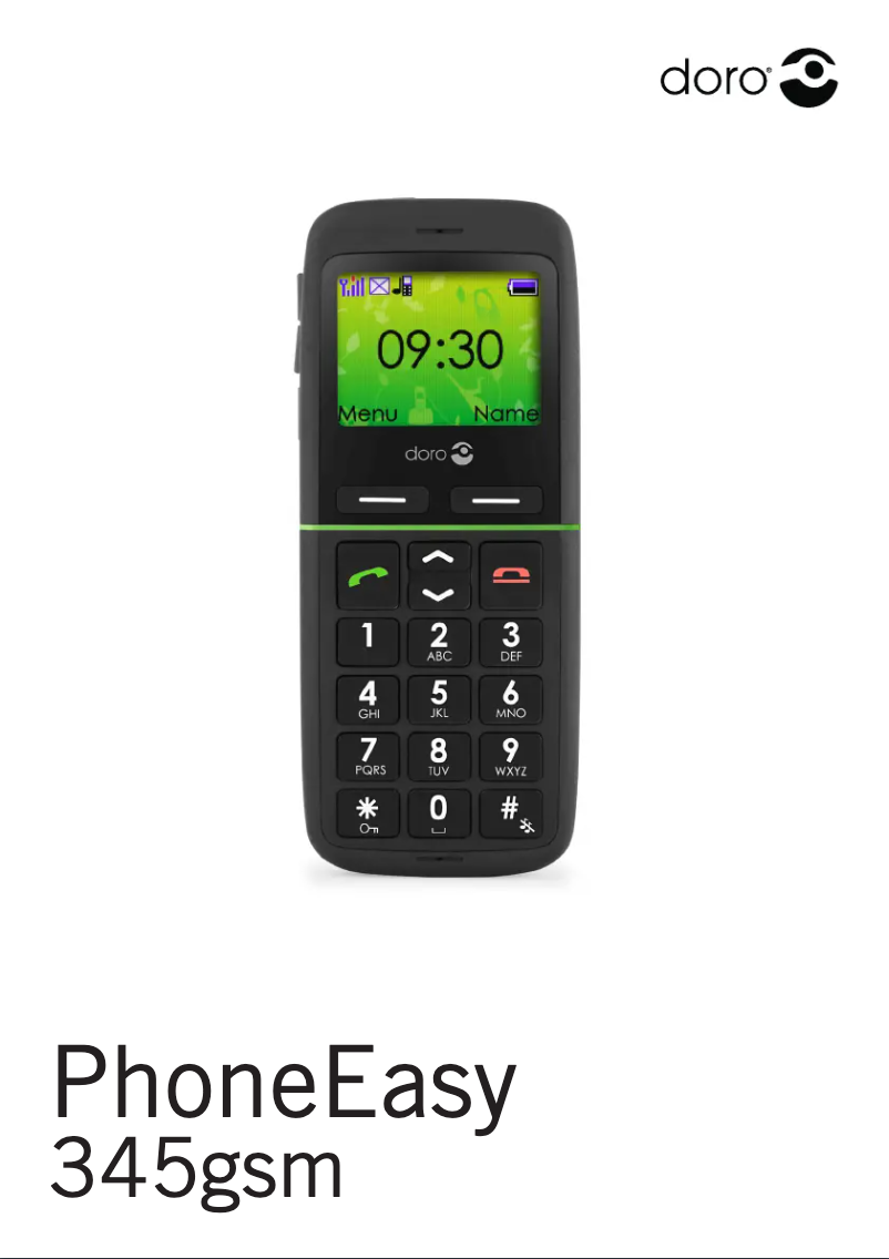 Imagen de la primera página del manual del dispositivo PhoneEasy 345GSM