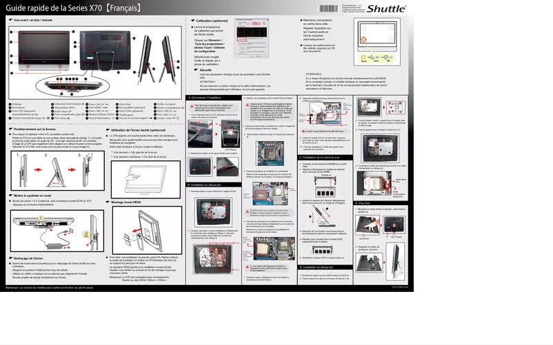 Página 1 del manual Manual de usuario Shuttle X 7000XA