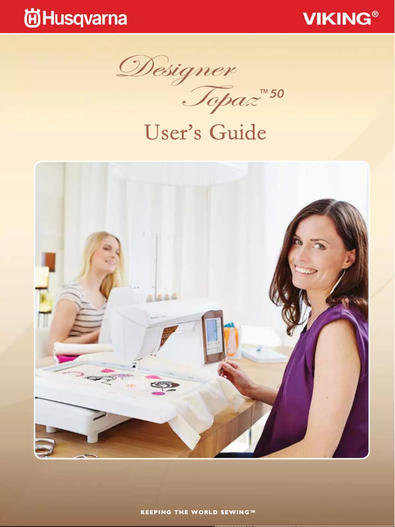 Página 1 del manual Manual de usuario Husqvarna Designer Topaz 40