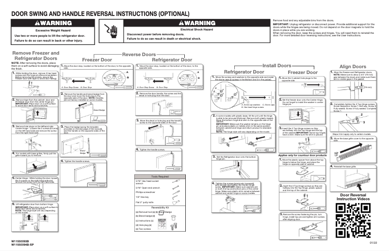 Página 1 del manual Instrucciones / montaje Maytag MRT711SMFZ