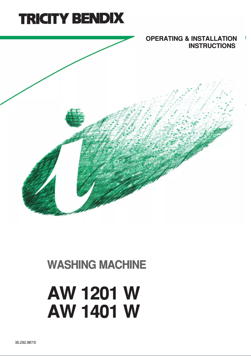 Imagen de la primera página del manual del dispositivo AW 1201 W