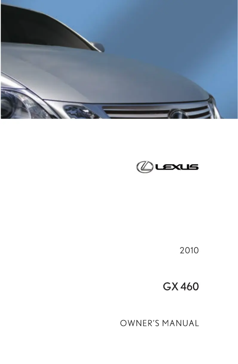Página 1 del manual Manual de usuario Lexus GX 460 (2010)