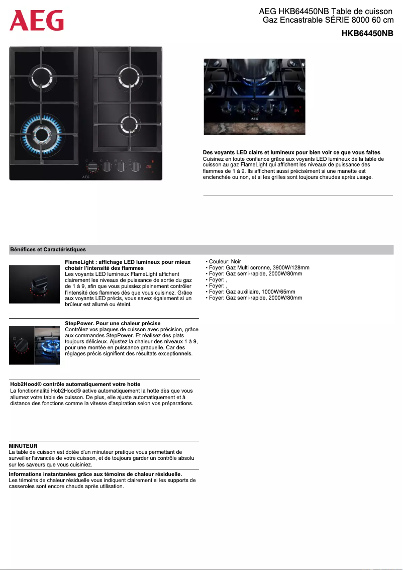 Imagen de la primera página del manual del dispositivo HKB64450NB