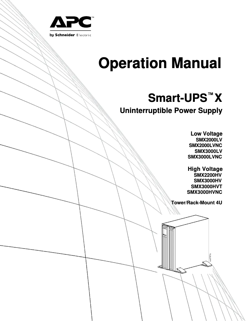 Imagen de la primera página del manual del dispositivo Smart-UPS X 3000VA