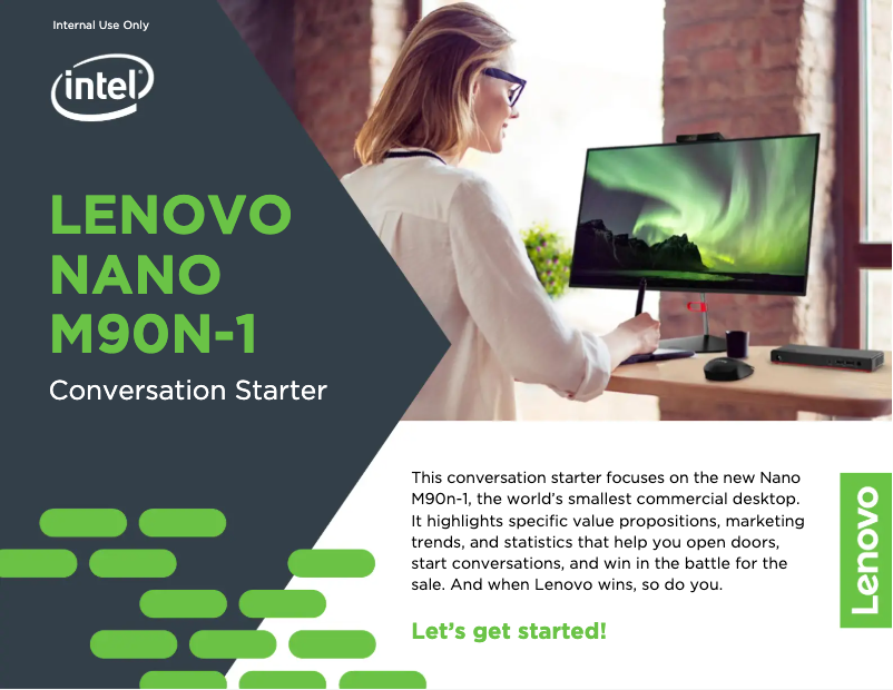 Imagen de la primera página del manual del dispositivo ThinkCentre M90n-1