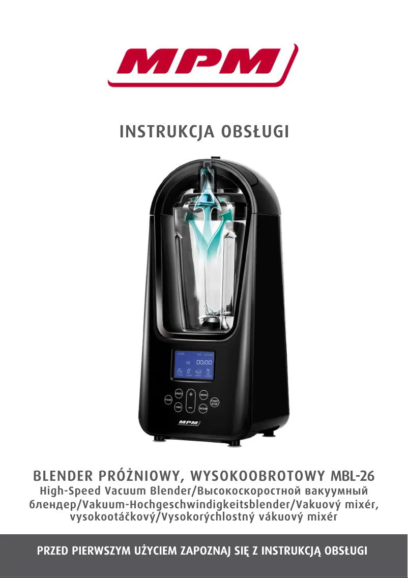 Imagen de la primera página del manual del dispositivo MBL-26