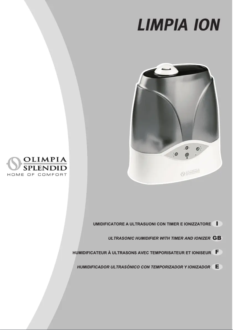 Imagen de la primera página del manual del dispositivo Limpia ion
