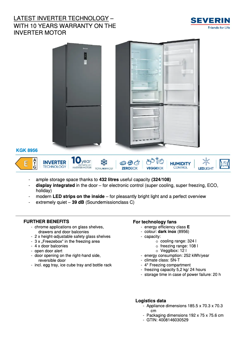 Imagen de la primera página del manual del dispositivo KGK 8956