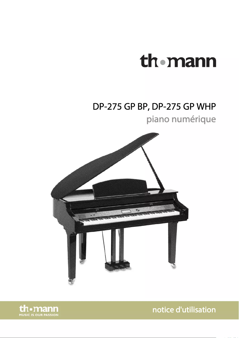 Imagen de la primera página del manual del dispositivo DP-275