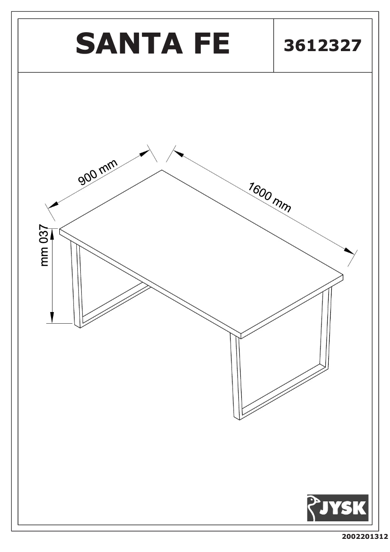 Imagen de la primera página del manual del dispositivo Santa Fe (90x160x73)