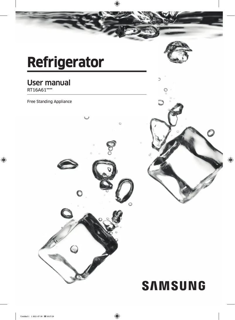 Imagen de la primera página del manual del dispositivo RT16A6105WW