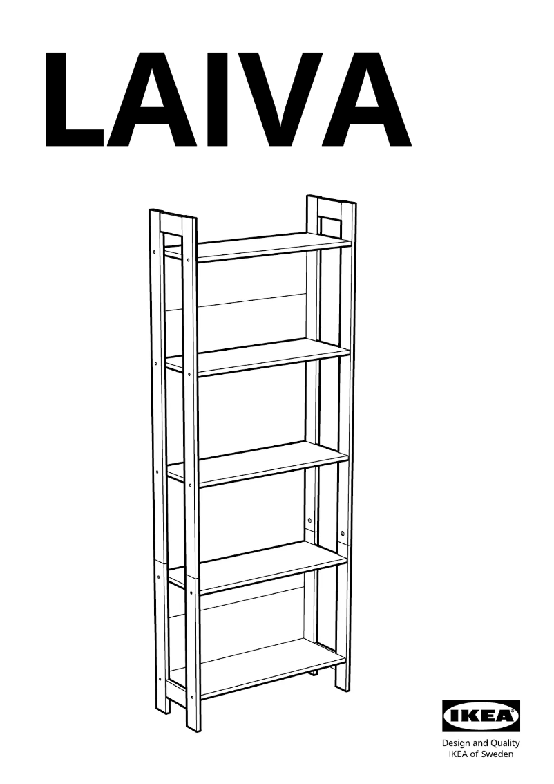 Página 1 del manual Manual de usuario Ikea LAIVA 201.785.92