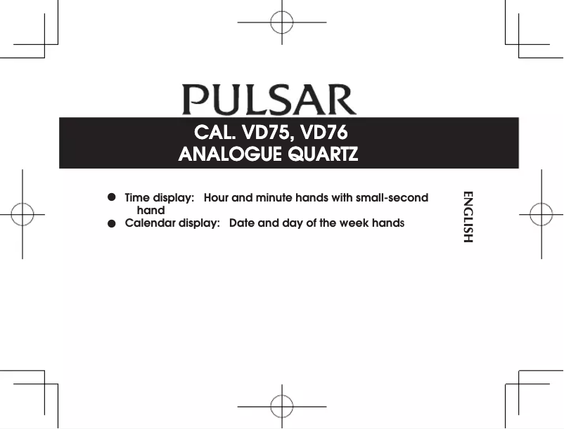 Imagen de la primera página del manual del dispositivo VD76