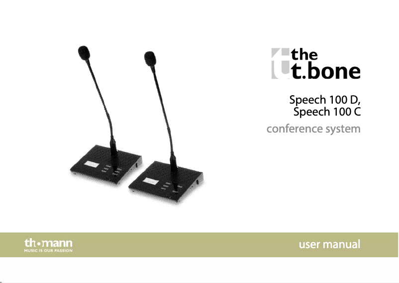 Imagen de la primera página del manual del dispositivo Speech 100 D