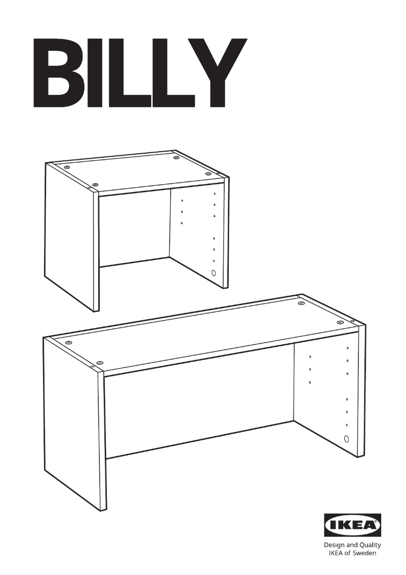 Página 1 del manual Manual de usuario Ikea BILLY 804.773.95