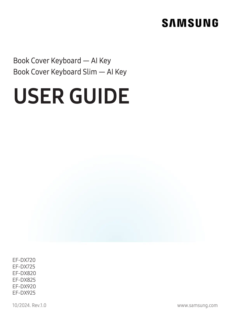 Página 1 del manual Manual de usuario Samsung EF-DX825