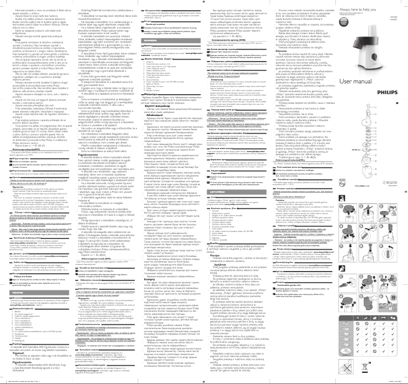 Página 1 del manual Manual de usuario Philips Viva Collection HR1387