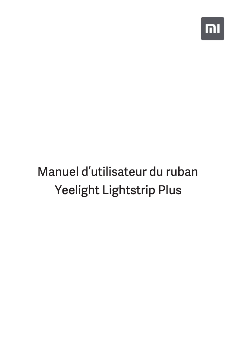 Página 1 del manual Manual de usuario Xiaomi Yeelight Lightstrip Plus