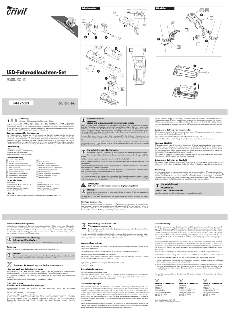 Imagen de la primera página del manual del dispositivo IAN 96683