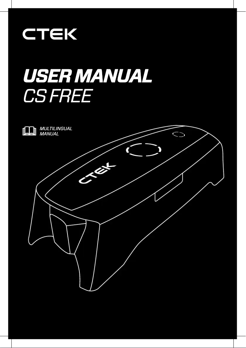 Página 1 del manual Manual de usuario Ctek CS FREE