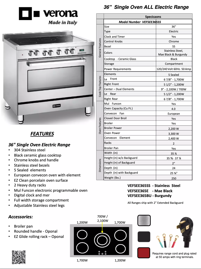 Imagen de la primera página del manual del dispositivo VEFSEE365E