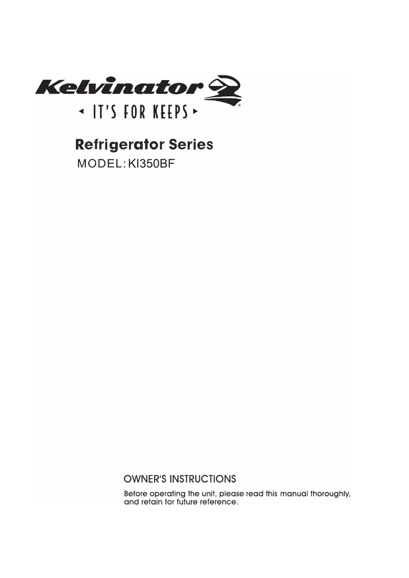 Imagen de la primera página del manual del dispositivo KI350BF