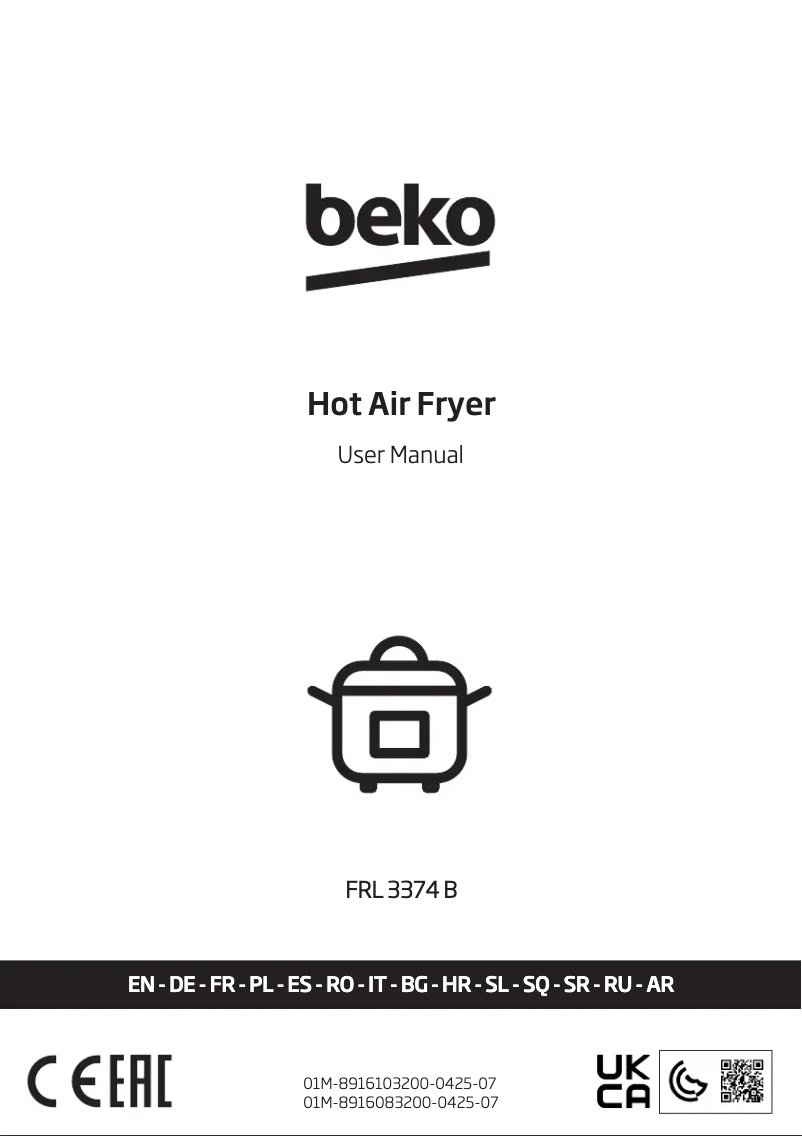 Página 1 del manual Manual de usuario Beko FRL 3374 B